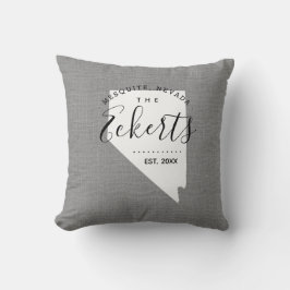 Almofada Travesseiro decorativo de Estado do Monograma da F