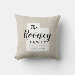 Almofada Travesseiro decorativo de Estado do Monograma da F