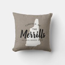 Travesseiro decorativo de Estado do Monograma da F