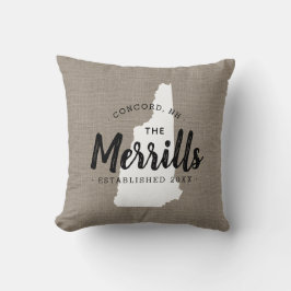 Almofada Travesseiro decorativo de Estado do Monograma da F