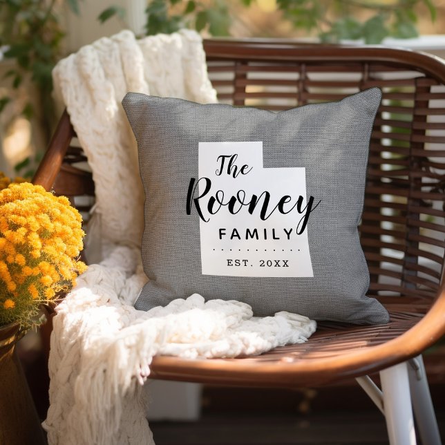 Almofada Travesseiro decorativo de Estado do Monograma da F (Criador carregado)