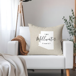 Almofada Travesseiro decorativo de Estado do Monograma da F