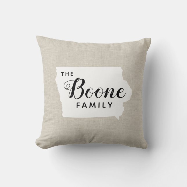 Almofada Travesseiro decorativo de Estado do Monograma da F (Frente)