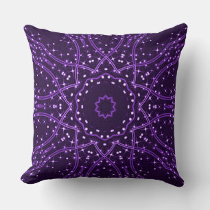 Almofada Travesseiro decorativo de Estrelas de Galáxia Roxa
