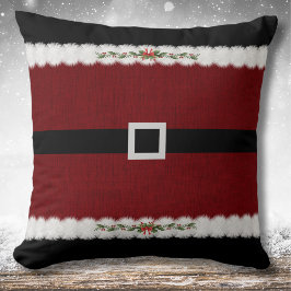Almofada Travesseiro decorativo de Fato de Natal Vermelho e