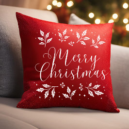 Almofada Travesseiro decorativo de Feliz Natal do Script Br