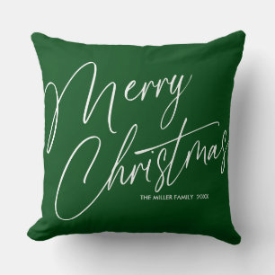 Almofada Travesseiro decorativo de Feliz Natal Personalizad