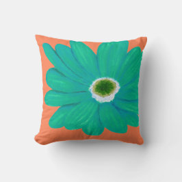 Almofada Travesseiro decorativo de Flor Coral Summer