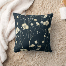travesseiro decorativo de flor selvagem, travessei