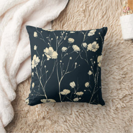 Almofada travesseiro decorativo de flor selvagem, travessei