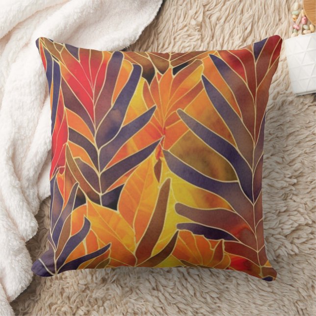 Almofada Travesseiro decorativo de Folhas de outono (Cobertor)
