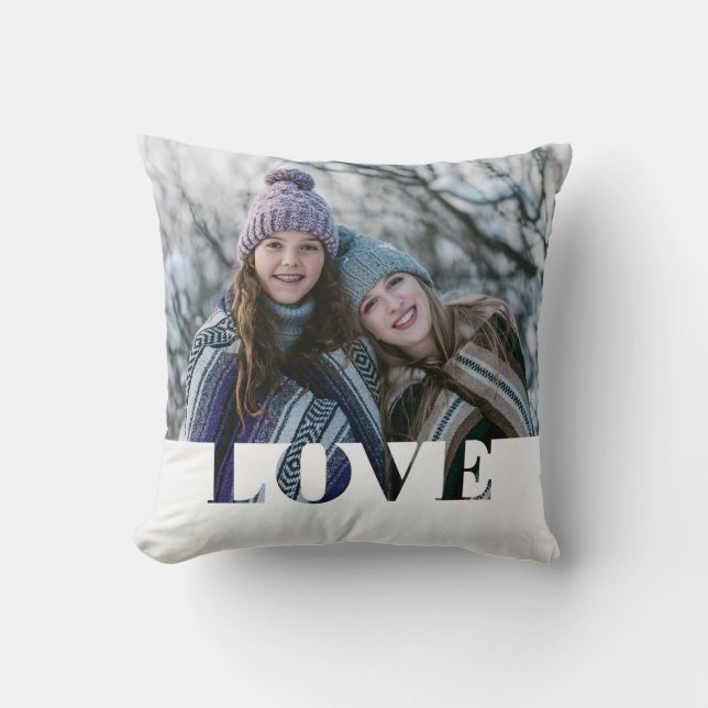 Almofada Travesseiro decorativo de Fotografia do Amor Moder (Frente)