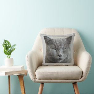 Almofada Travesseiro decorativo de Fotografias com Gatinho 