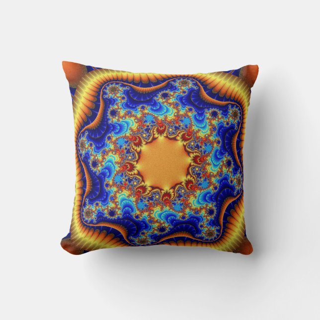 Almofada Travesseiro decorativo de Fractalscope Celestial P (Frente)