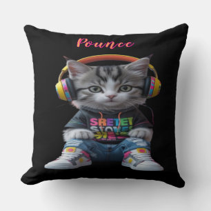 Almofada Travesseiro decorativo De Gatinhos Esportivos - Um