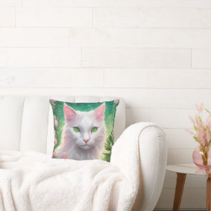Almofada Travesseiro Decorativo de Gato 50cm x 50cm