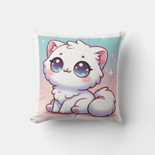 Almofada Travesseiro decorativo de Gato Kawaii