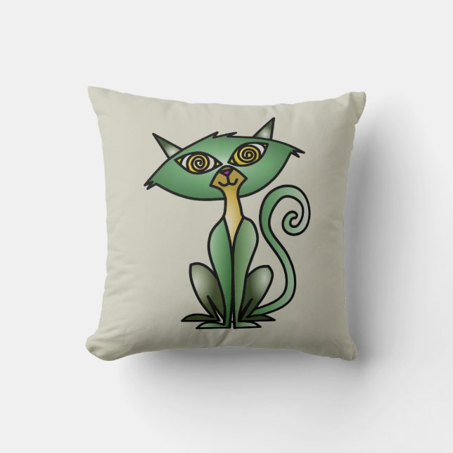 Almofada Travesseiro decorativo de Gato - Presente de Gato (Frente)