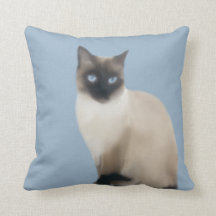 Travesseiro decorativo de Gato Siamês