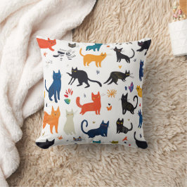 Almofada Travesseiro Decorativo De Gatos Engraçados - Gato