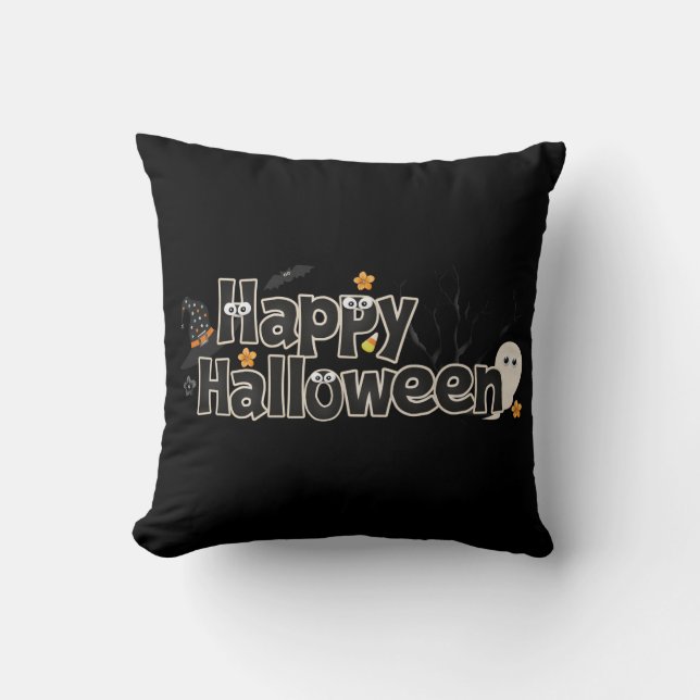 Almofada Travesseiro decorativo de Halloween (Frente)