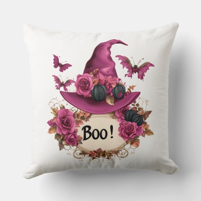 Almofada Travesseiro decorativo de Halloween do Caveira Wit (Verso)