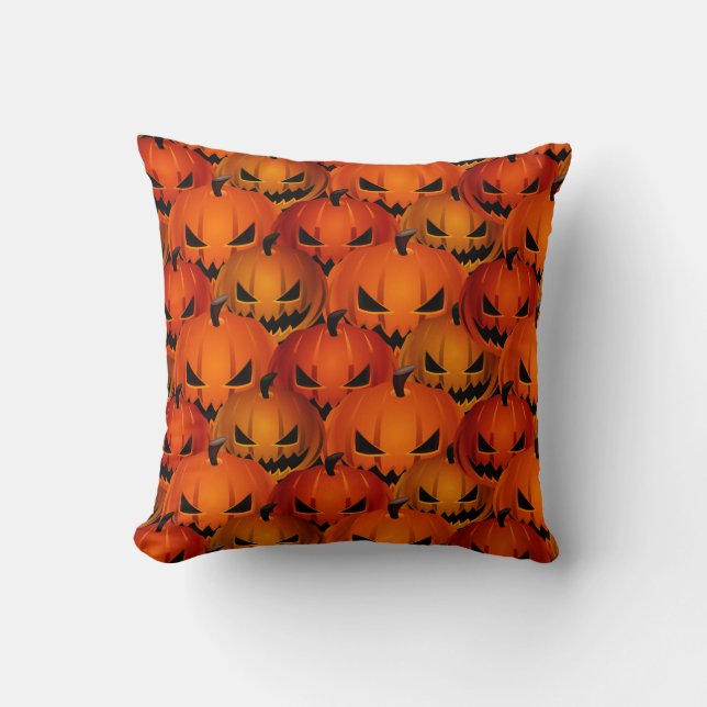 Almofada Travesseiro decorativo de Halloween - Pumpkins ass (Frente)