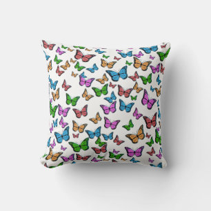 Almofada Travesseiro decorativo de Ilustração de Borboletas