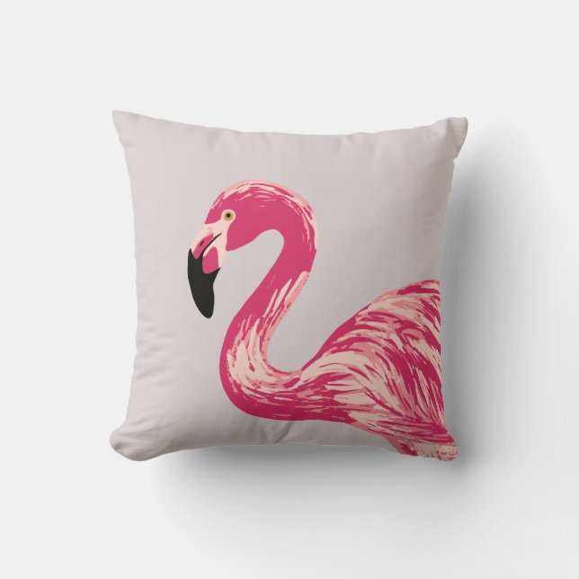 Almofada Travesseiro decorativo de Ilustração de Pássaro Fl (Frente)