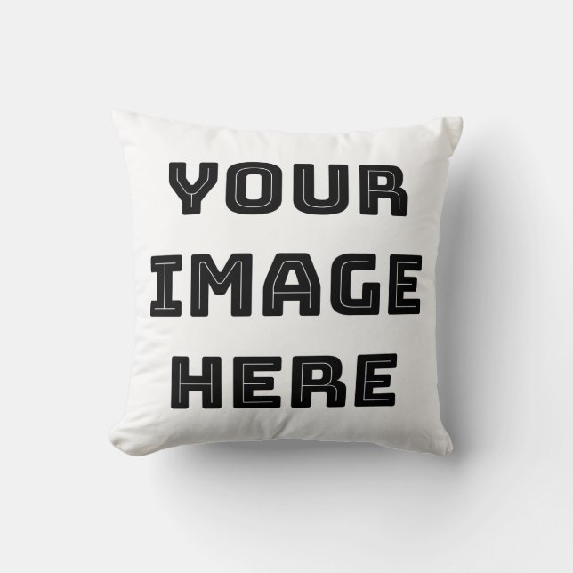 Almofada Travesseiro decorativo de Imagem Aqui (Frente)