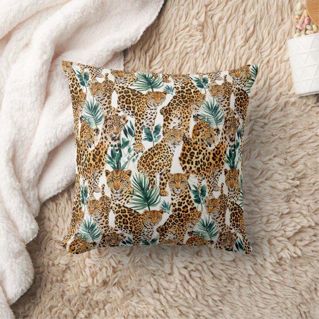 Almofada Travesseiro decorativo de Impressão Chic Leopard - (Cobertor)