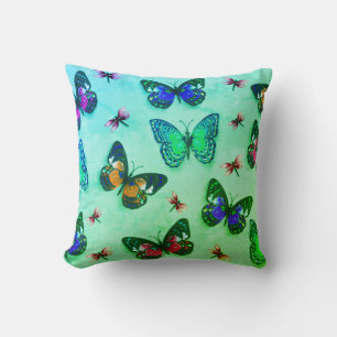 Almofada Travesseiro decorativo de Impressão de borboleta d