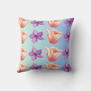 Almofada Travesseiro decorativo de impressão floral, almofa
