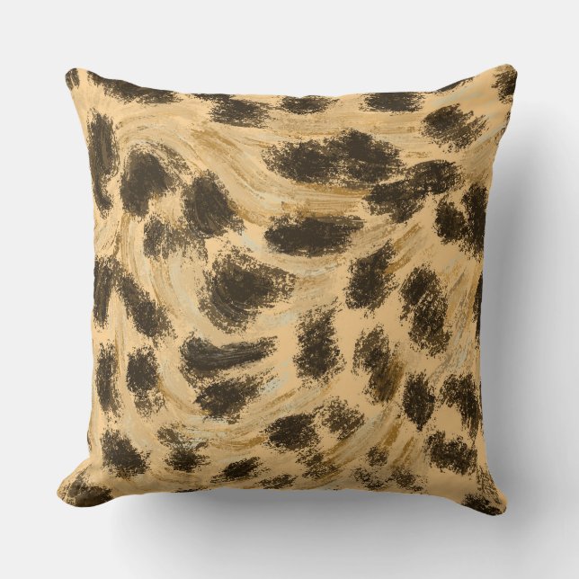 Almofada Travesseiro decorativo de Impressão Leopardo (Frente)