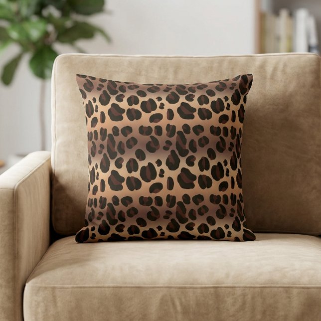 Almofada Travesseiro decorativo de Impressão Leopardo Exóti (Animal Print Leopard Pattern Pillow)