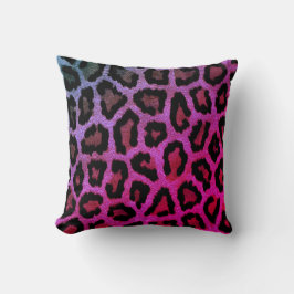 Almofada Travesseiro decorativo de Impressão Leopardo Rosa