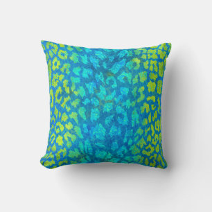 Almofada Travesseiro decorativo de impressão verde-azul-le