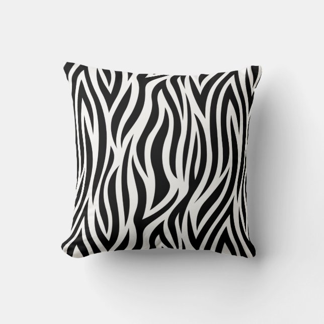Almofada Travesseiro decorativo de Impressão Zebra (Frente)