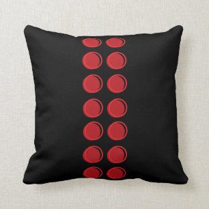 Almofada "Travesseiro decorativo de Lego vermelho das