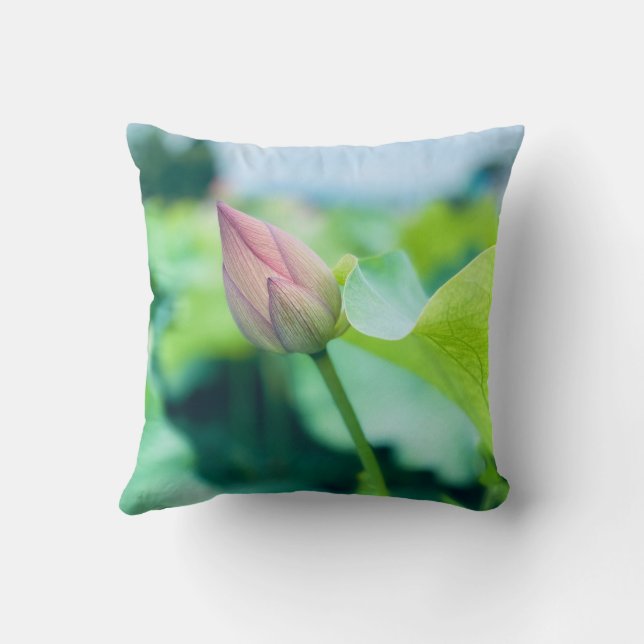 Almofada Travesseiro decorativo de Lily de Água (Verso)