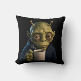 Almofada Travesseiro Decorativo de Manhã de Café de Alien C