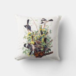 Almofada Travesseiro Decorativo de Mockingbirds Audubon