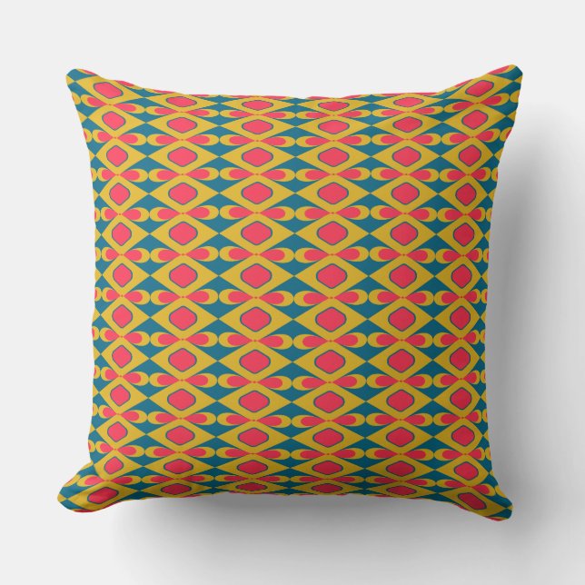Almofada Travesseiro decorativo de Mod do Século médio - Fo (Frente)
