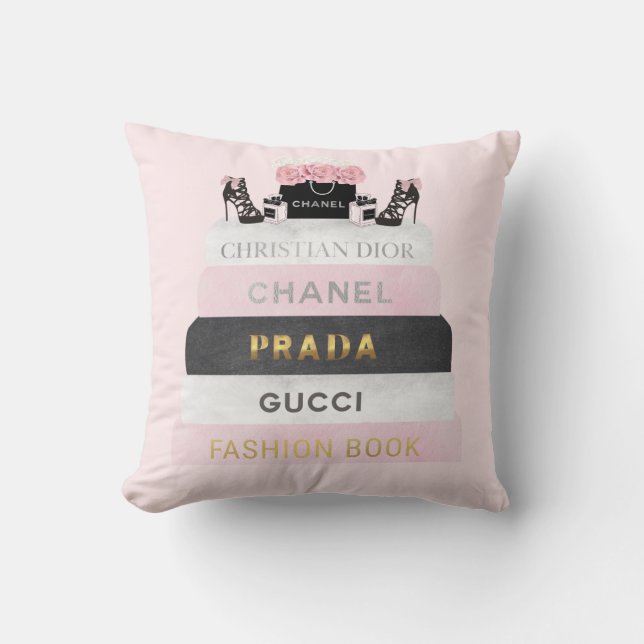 Almofada Travesseiro decorativo de Moda Rosa (Frente)