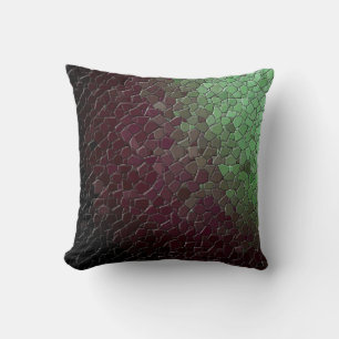 Almofada Travesseiro decorativo de Mosaico-Verde-Plum