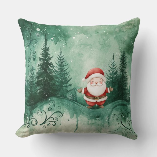 Almofada Travesseiro decorativo de Natal - Decoração Festiv (Frente)