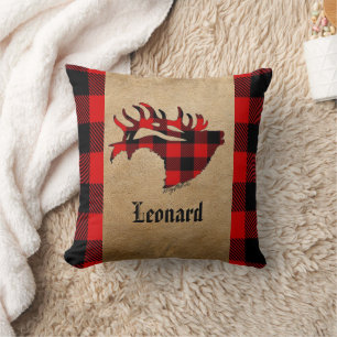 Almofada Travesseiro decorativo de Natal do Touro Vermelho