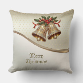 Almofada Travesseiro decorativo de Natal Dourado