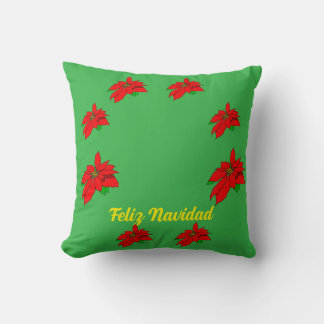 Almofada Travesseiro decorativo de Natal Feliz Navidad