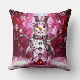Almofada Travesseiro Decorativo de Natal Flocos de Neve Bon